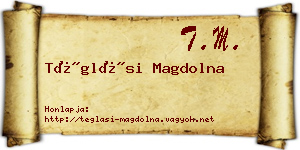 Téglási Magdolna névjegykártya